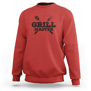 Grill Master BBQ Smoker Sweatshirt Barbecue Grilling Tee, Perfect for BBQ Enthusiasts, Comfortable Cotton TS01 Red Print Your Wear