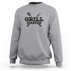 Grill Master BBQ Smoker Sweatshirt Barbecue Grilling Tee, Perfect for BBQ Enthusiasts, Comfortable Cotton TS01 Sport Gray Print Your Wear