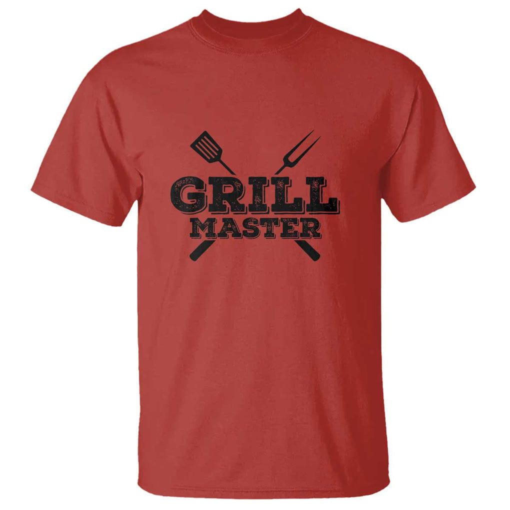 Grill Master BBQ Smoker T Shirt Barbecue Grilling Tee, Perfect for BBQ Enthusiasts, Comfortable Cotton TS01 Red Print Your Wear