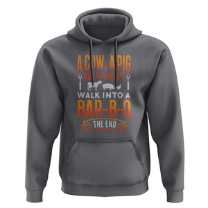 Barbecue Joke Hoodie for Grill MastersFunny Chef Gift, BBQ Tee TS01 Charcoal Print Your Wear