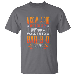 Barbecue Joke T Shirt for Grill MastersFunny Chef Gift, BBQ Tee TS01 Charcoal Print Your Wear