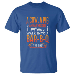 Barbecue Joke T Shirt for Grill MastersFunny Chef Gift, BBQ Tee TS01 Royal Blue Print Your Wear