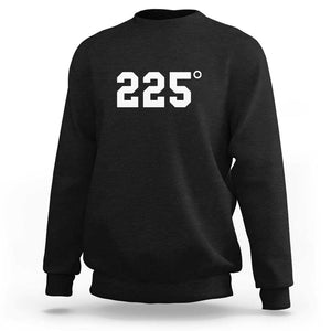 225 Degrees BBQ Sweatshirt Grilling and Smoking Meat Tee, Barbecue Enthusiast Gift TS01 Black Print Your Wear