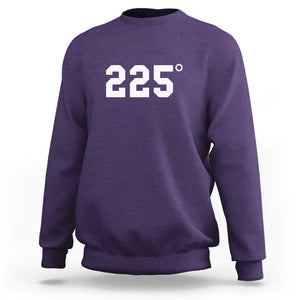 225 Degrees BBQ Sweatshirt Grilling and Smoking Meat Tee, Barbecue Enthusiast Gift TS01 Purple Print Your Wear