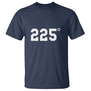 225 Degrees BBQ T Shirt Grilling and Smoking Meat Tee, Barbecue Enthusiast Gift TS01 Navy Print Your Wear