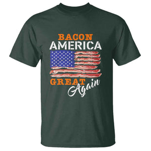 2024 BBQ T Shirt Bacon America Great AgainFunny Barbecue TS01 Dark Forest Green Print Your Wear