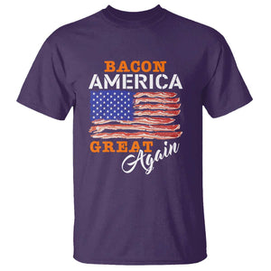 2024 BBQ T Shirt Bacon America Great AgainFunny Barbecue TS01 Purple Print Your Wear