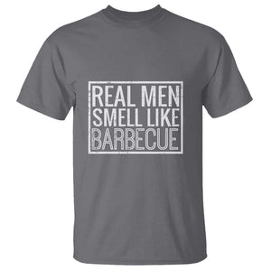 Real Men Smell Like Barbecue T Shirt Funny BBQ Grill Dad Grandpa Gift TS01 Charcoal Print Your Wear