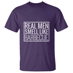 Real Men Smell Like Barbecue T Shirt Funny BBQ Grill Dad Grandpa Gift TS01 Purple Print Your Wear