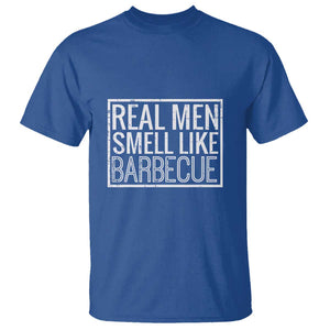 Real Men Smell Like Barbecue T Shirt Funny BBQ Grill Dad Grandpa Gift TS01 Royal Blue Print Your Wear