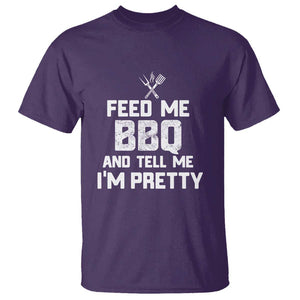 Feed Me BBQ And Tell Me I'm Pretty - Funny Grill BBQ T Shirt TS01 Purple Print Your Wear