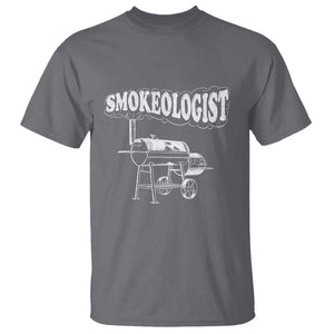 Smokeologist T Shirt Funny Pitmaster BBQ Smoker Grilling Gift TS01 Charcoal Print Your Wear