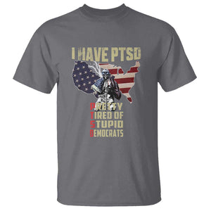 I Have PTSD T Shirt Patriotic Gift for U.S. Dad or Grandpa - Perfect for Veterans & Patriots TS01 Charcoal Print Your Wear