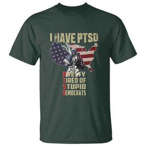 I Have PTSD T Shirt Patriotic Gift for U.S. Dad or Grandpa - Perfect for Veterans & Patriots TS01 Dark Forest Green Print Your Wear