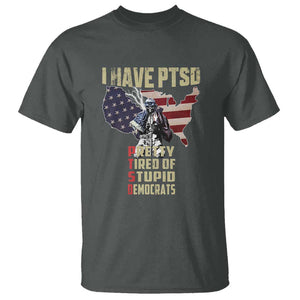 I Have PTSD T Shirt Patriotic Gift for U.S. Dad or Grandpa - Perfect for Veterans & Patriots TS01 Dark Heather Print Your Wear