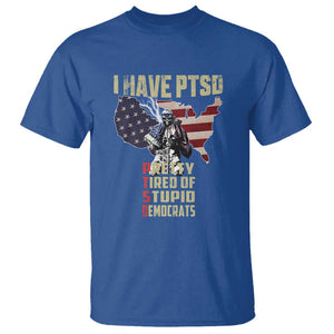 I Have PTSD T Shirt Patriotic Gift for U.S. Dad or Grandpa - Perfect for Veterans & Patriots TS01 Royal Blue Print Your Wear