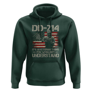 DD-214 It's a Veteran Thing You Wouldnt Understand - Proud Military Veteran Hoodie TS01 Dark Forest Green Print Your Wear