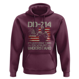 DD-214 It's a Veteran Thing You Wouldnt Understand - Proud Military Veteran Hoodie TS01 Maroon Print Your Wear