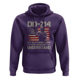 DD-214 It's a Veteran Thing You Wouldnt Understand - Proud Military Veteran Hoodie TS01 Purple Print Your Wear