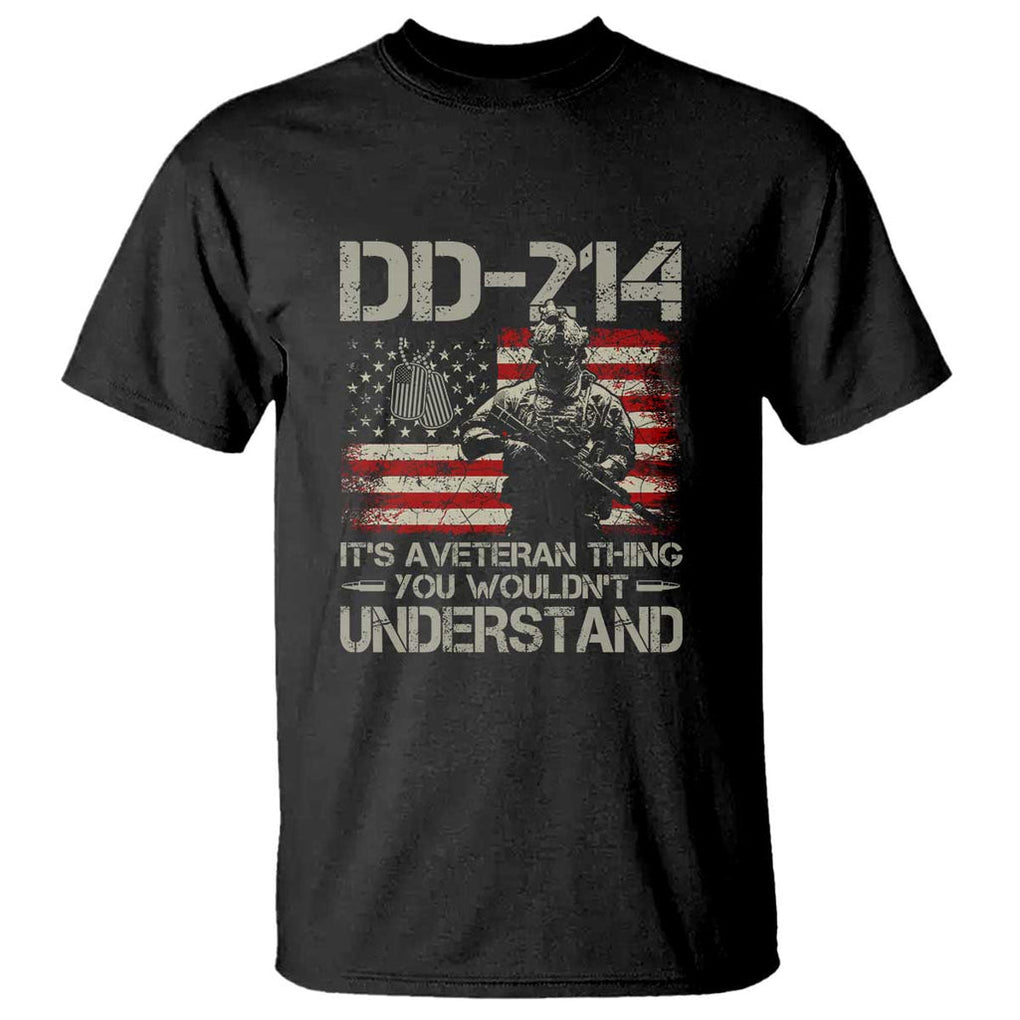 DD-214 It's a Veteran Thing You Wouldnt Understand - Proud Military Veteran T Shirt TS01 Black Print Your Wear