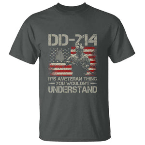 DD-214 It's a Veteran Thing You Wouldnt Understand - Proud Military Veteran T Shirt TS01 Dark Heather Print Your Wear