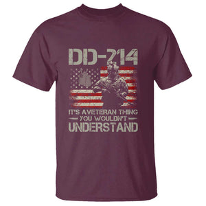 DD-214 It's a Veteran Thing You Wouldnt Understand - Proud Military Veteran T Shirt TS01 Maroon Print Your Wear