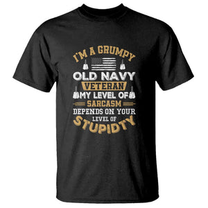 Grumpy Old Veteran T Shirt Funny Patriotic Military USA Veteran TS01 Black Print Your Wear