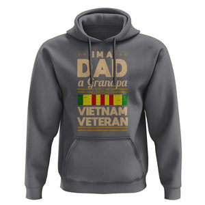 Dad Grandpa Vietnam Veteran Hoodie Vintage Men's Gift for Proud US Military Veterans TS01 Charcoal Print Your Wear