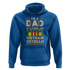 Dad Grandpa Vietnam Veteran Hoodie Vintage Men's Gift for Proud US Military Veterans TS01 Royal Blue Print Your Wear