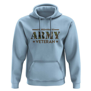 United States Army Veteran Hoodie Proud Military Veteran TS01 Light Blue Print Your Wear