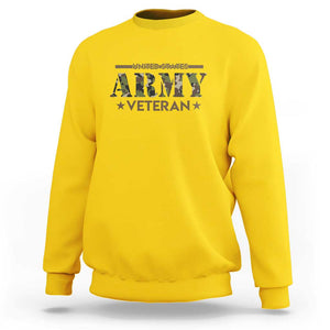 United States Army Veteran Sweatshirt Proud Military Veteran TS01 Daisy Print Your Wear