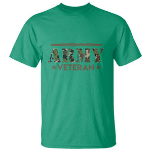 United States Army Veteran T Shirt Proud Military Veteran TS01 Irish Green Print Your Wear