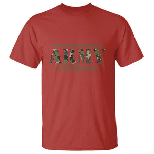 United States Army Veteran T Shirt Proud Military Veteran TS01 Red Print Your Wear