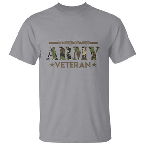 United States Army Veteran T Shirt Proud Military Veteran TS01 Sport Gray Print Your Wear