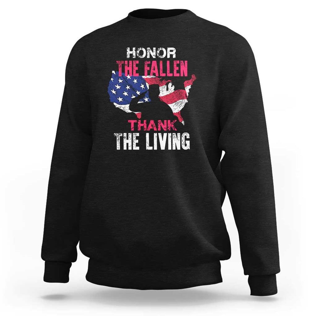 Patriotic Memorial Sweatshirt Honor the Fallen - Veteran Themed Military Support TS01 Black Print Your Wear