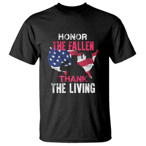 Patriotic Memorial T Shirt Honor the Fallen - Veteran Themed Military Support TS01 Black Print Your Wear