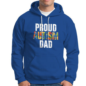 Proud Autism Dad Hoodie Accept Understand Love Support Jigsaw Puzzle TS01 Royal Blue Printyourwear