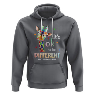 Giraffe Autism Hoodie It's Ok To Be Different Jigsaw Puzzle TS01 Charcoal Printyourwear