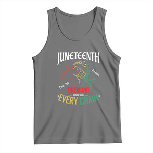 Juneteenth 1865 Tank Top Breaking Every Chain Freeish Black Freedom TS01 Black Heather Print Your Wear