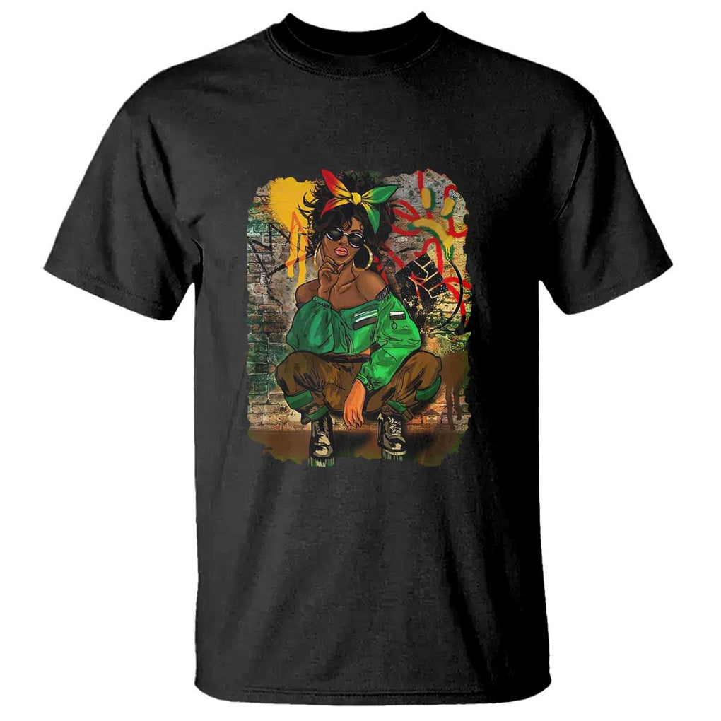 Black Heritage T Shirt For Melanin Black Women TS01 Black Print Your Wear