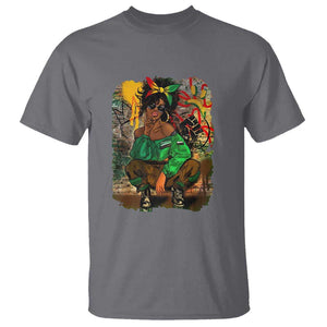 Black Heritage T Shirt For Melanin Black Women TS01 Charcoal Print Your Wear