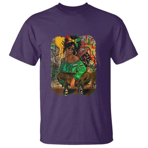 Black Heritage T Shirt For Melanin Black Women TS01 Purple Print Your Wear