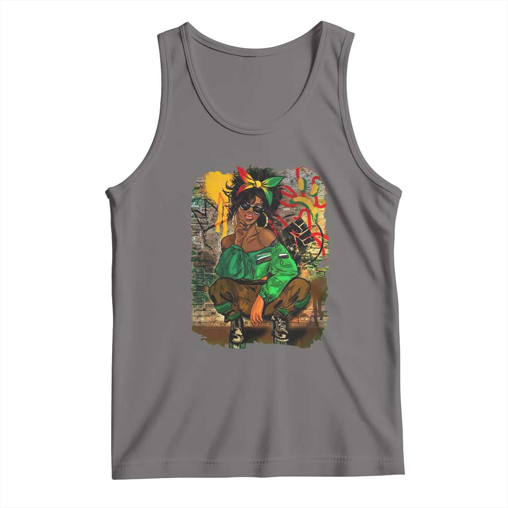 Black Heritage Pride Tank Top For Melanin Black Women TS01 Deep Heather Print Your Wear