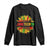 Juneteenth Long Sleeve Shirt Sunflower with Fist Black History TS01 Black Print Your Wear