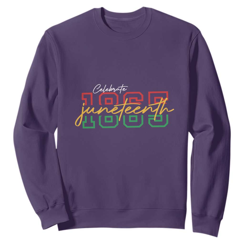 Black History Sweatshirt Celebrate Juneteenth 1865 TS01 Purple Printyourwear