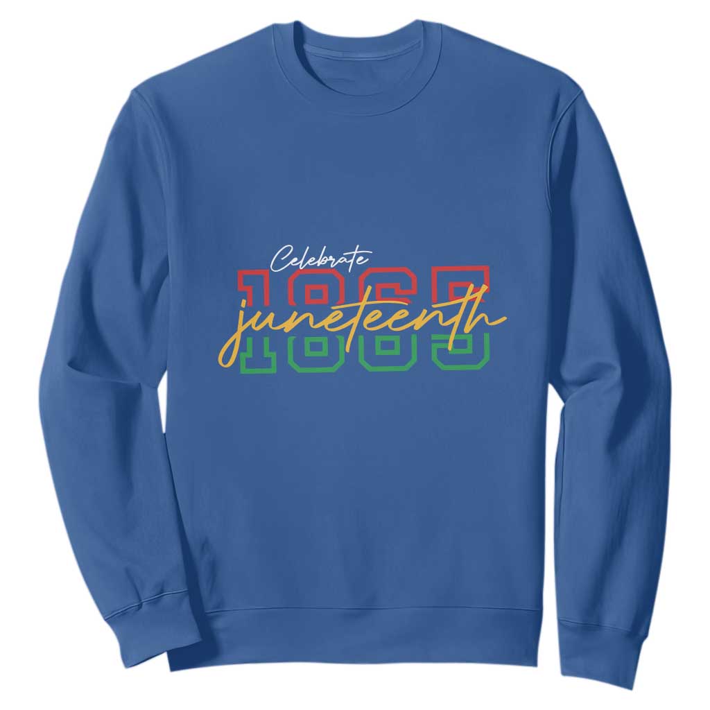 Black History Sweatshirt Celebrate Juneteenth 1865 TS01 Royal Blue Printyourwear