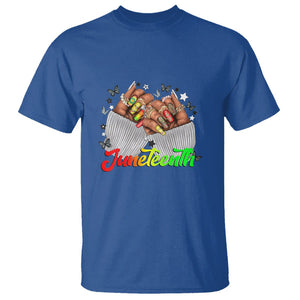 Queen Afro T Shirt Juneteenth 1865 TS01 Royal Blue Printyourwear