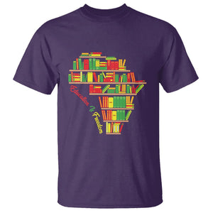 Juneteenth T Shirt Education Is Freedom TS01 Purple Printyourwear