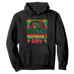 Independence Day Hoodie Juneteenth 1865 TS01 Black Printyourwear