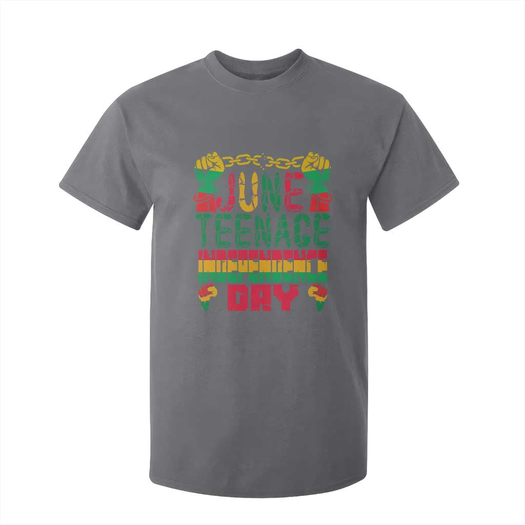Juneteenth 1865 Independence Day T Shirt For Kid TS01 Charcoal Print Your Wear